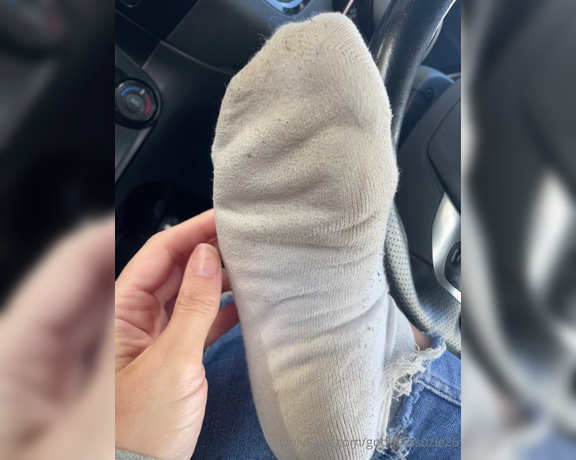 Goddess Suzie aka Goddesssuzie26 OnlyFans - The sweat staining alone from these socks are enough to get that dick rock hard!