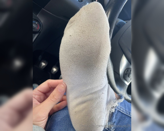 Goddess Suzie aka Goddesssuzie26 OnlyFans - The sweat staining alone from these socks are enough to get that dick rock hard!