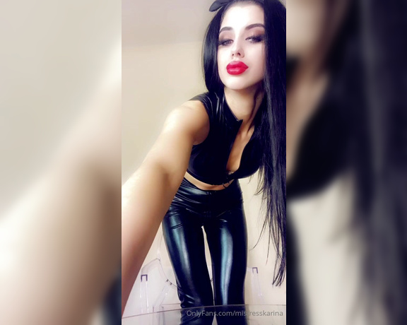 Karina Kalashnikova aka Mistresskarina OnlyFans - Who likes my new wet look outfit tribute if you leaked