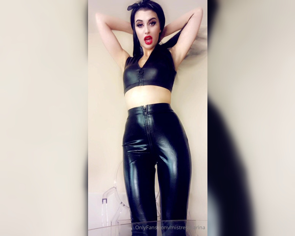 Karina Kalashnikova aka Mistresskarina OnlyFans - Who likes my new wet look outfit tribute if you leaked