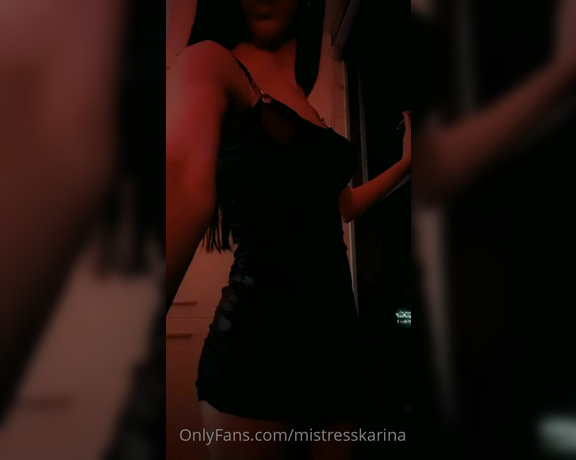 Karina Kalashnikova aka Mistresskarina OnlyFans - 420 fetish in a tight leather dress