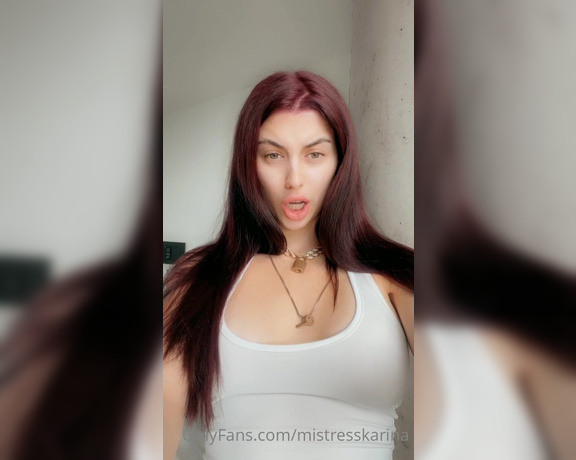 Karina Kalashnikova aka Mistresskarina OnlyFans - Enjoy your life of suffering, bitch