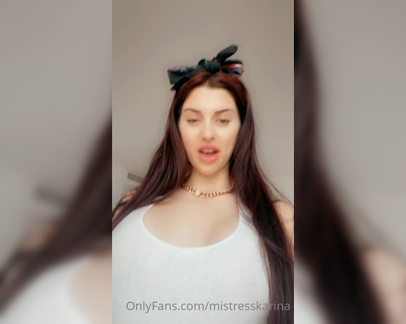 Karina Kalashnikova aka Mistresskarina OnlyFans - My errand bitch won’t take so long next time