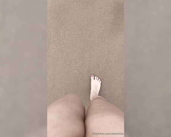 AdoreZee aka Adorezee OnlyFans - Finishing off the beach week with some wet toes!