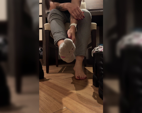 AdoreZee aka Adorezee OnlyFans - Do you mind taking my boots off and sniffing it all after a looong day