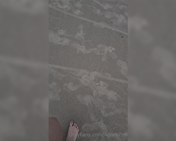 AdoreZee aka Adorezee OnlyFans - Getting my feet salty and wet! 1