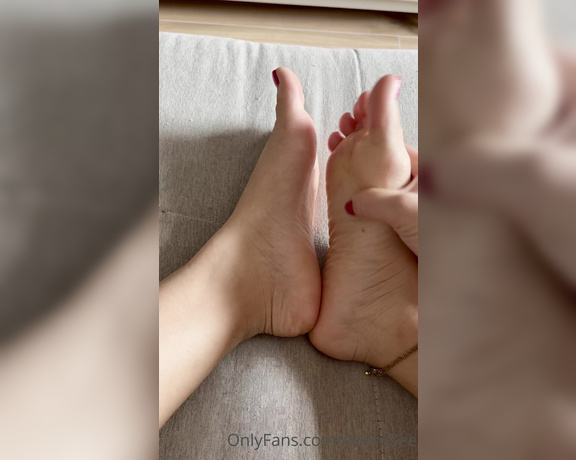 AdoreZee aka Adorezee OnlyFans - Would my entire foot fit inside your mouth Look how delicate they are!