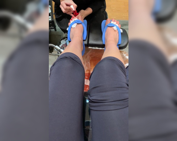 Goddess Christine aka Findomchristine OnlyFans - Painting my perfect toes turns any pedicurist into a perfectionist