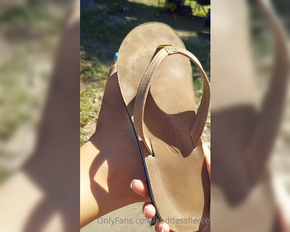 Goddess Fierce aka Goddessfierce OnlyFans - Want to sniff my rainbow flip flops