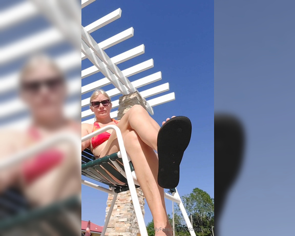 Goddess Fierce aka Goddessfierce OnlyFans - That slapping dangling flip flop until it drops