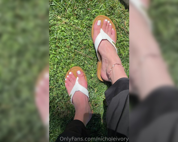 Nichole_Ivory aka Nicholeivory OnlyFans - Last time my toes will be white ) not last but for now New pedi happening now what color you thin