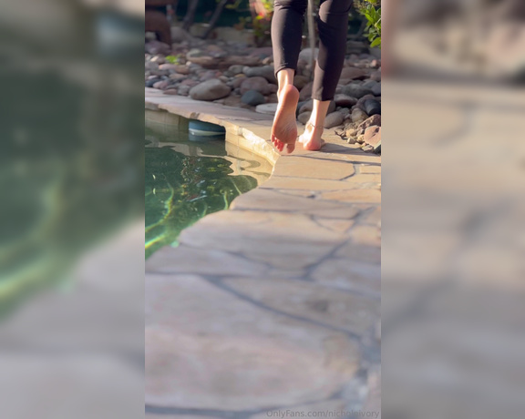 Nichole_Ivory aka Nicholeivory OnlyFans - Feet and soles by the pool water