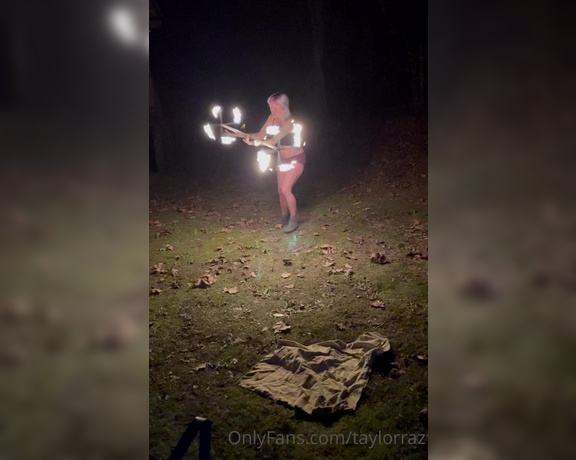 Taylor Raz aka Taylorraz OnlyFans - Just a glimpse into my birthday celebration this weekend #firedancer