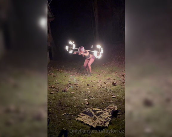 Taylor Raz aka Taylorraz OnlyFans - Just a glimpse into my birthday celebration this weekend #firedancer