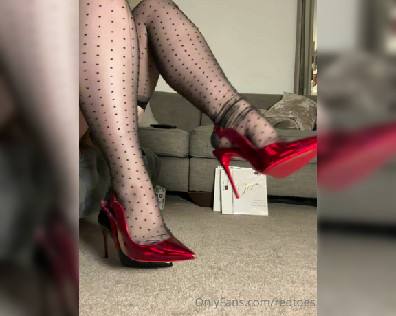 Miss Harriet aka Redtoes Onlyfans - Silky slip & nylons Part 2 nylons are Cervin  Plumetis (don’t quote me!) I love them!!!! 22