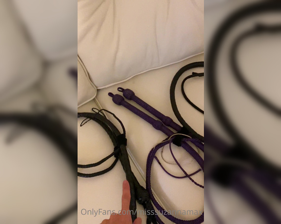 Miss Suzanna Maxwell aka Misssuzannamax Onlyfans - For the first time I am showing you My personal and private whip collection It’s time you really