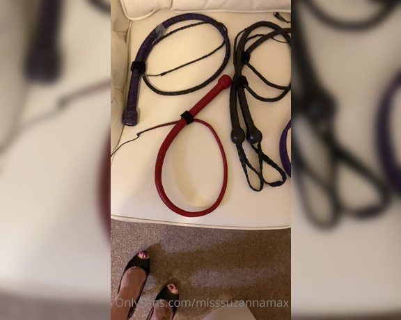 Miss Suzanna Maxwell aka Misssuzannamax Onlyfans - For the first time I am showing you My personal and private whip collection It’s time you really