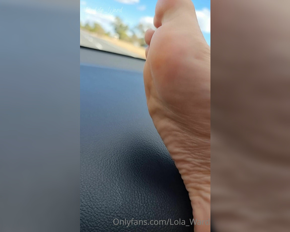 Lola Ward aka Lola_ward OnlyFans - Would I distract you if you were the driver Just a little video from my roadtrip