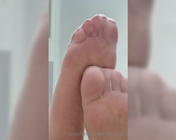 Lola Ward aka Lola_ward OnlyFans - I want you to imagine my nylon soles on your face Feeling their warmth and softness, being able