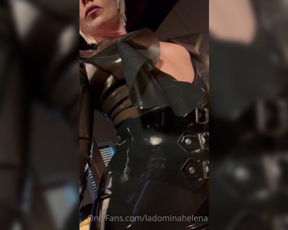 Helena Locke aka Ladominahelena OnlyFans - Shine Me nice and slowly BTS, from Filthy Femdom shoot