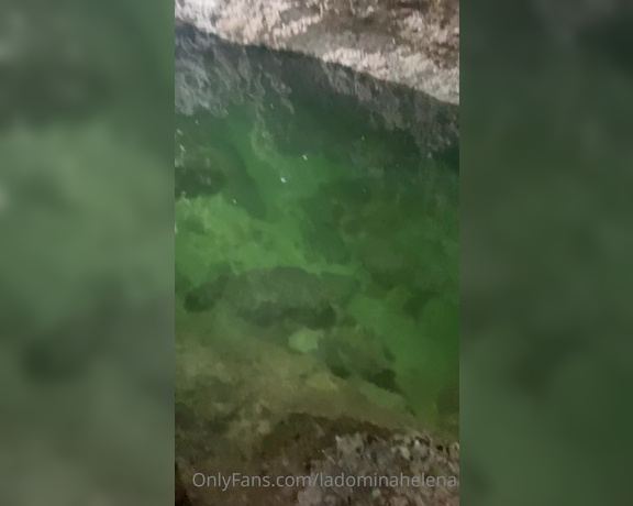 Helena Locke aka Ladominahelena OnlyFans - Exploring the cenote with Mona Wales and perving on her cute ass that bikini