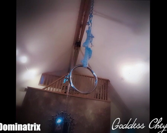 Goddess Cheyenne aka Goddesscheyenne OnlyFans - Upstairs Suspension, Custom Bondage Chair & Steel Gibbotts Hood