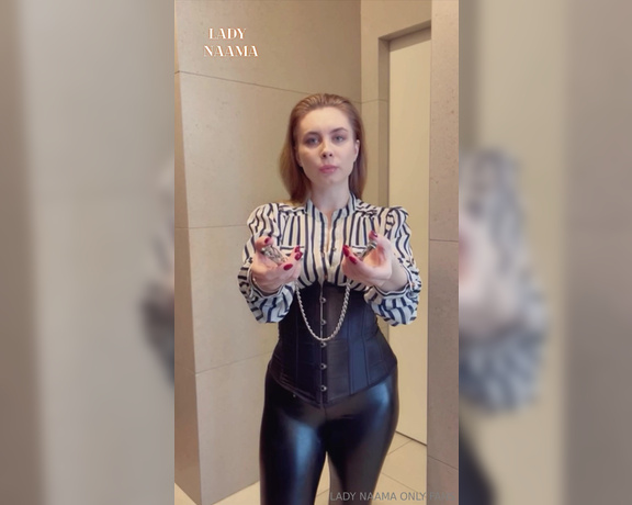 Lady Naama aka Ladynaama OnlyFans - Our BDSM session is happening here and now Play the video and follow the instructions