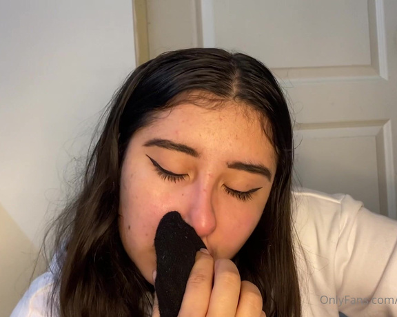 Goddess Angela aka goddessangelamx OnlyFans - Smelling stinky socks Tip for more!