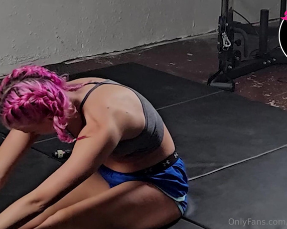 Goddess BBGRL aka goddessbbgrl OnlyFans - The Calm Before The Storm Meditation, stretching, and yoga before a mixed wrestling match with