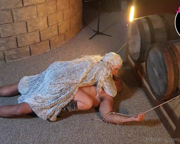 Goddess BBGRL aka goddessbbgrl OnlyFans - The Mother of Dragons  Reeducation pt 1 We return to Winterfell with the cocky brat tied up