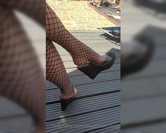 Maddison Spoilt aka maddisonspoilt OnlyFans - Wedge and fishnets