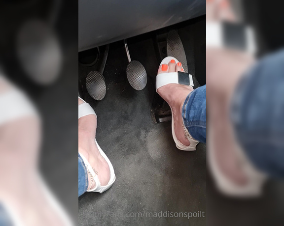 Maddison Spoilt aka maddisonspoilt OnlyFans - Do you like watching my feet at the pedals