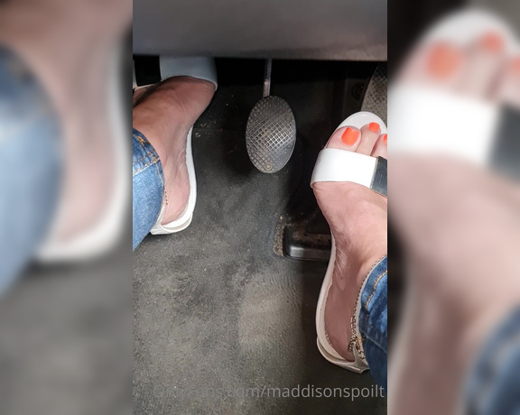 Maddison Spoilt aka maddisonspoilt OnlyFans - Do you like watching my feet at the pedals