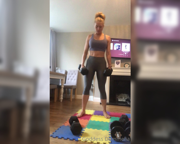 Goddess Dommelia aka goddessdommelia OnlyFans - Thursdays work out pt 1