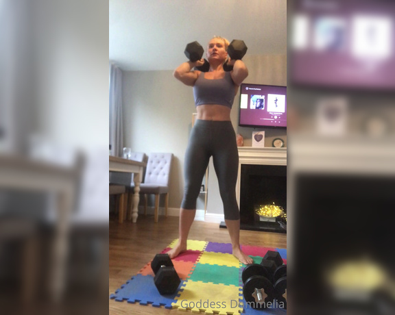 Goddess Dommelia aka goddessdommelia OnlyFans - Thursdays work out pt 1