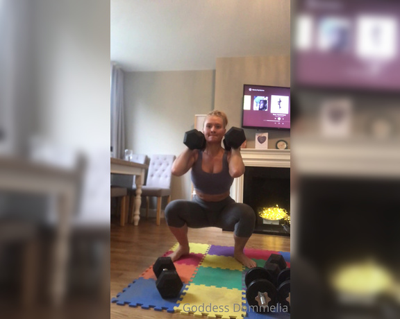 Goddess Dommelia aka goddessdommelia OnlyFans - Thursdays work out pt 1