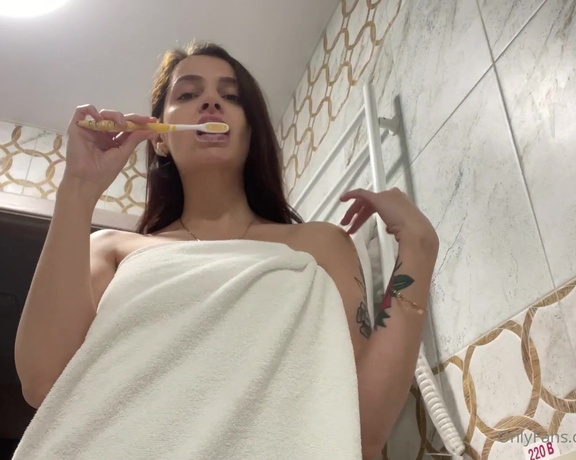 Goddess Sofi aka goddess_sofi_femdom OnlyFans - I will brush my teeth well, and you will swallow the paste after my mouth!!