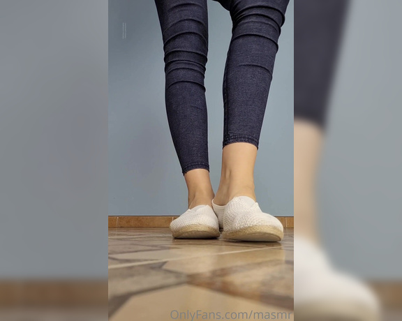 Masmr aka masmr OnlyFans - #8August  ESPADRILLES fun, up close, walk, wiggle, onoff, sounds! this video is posted on both