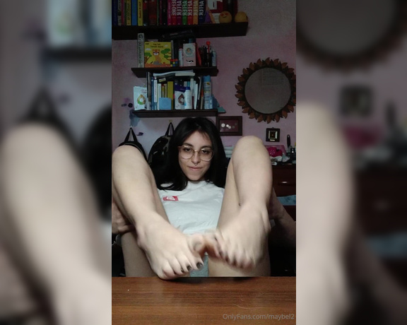 Maybel aka maybel2 OnlyFans - Will I be able to make you cum in 4 minutes with my feet and my ass Silent video Riuscir