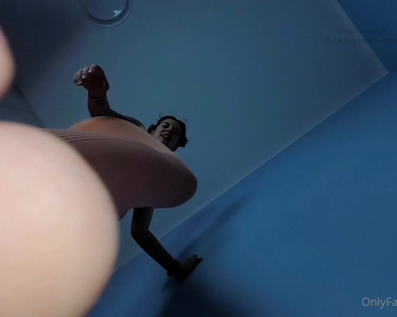 Masmr aka masmr OnlyFans - #3June  nice giantess teases you with bare feet and booty in orange leggingsyoga pants Floor POV,