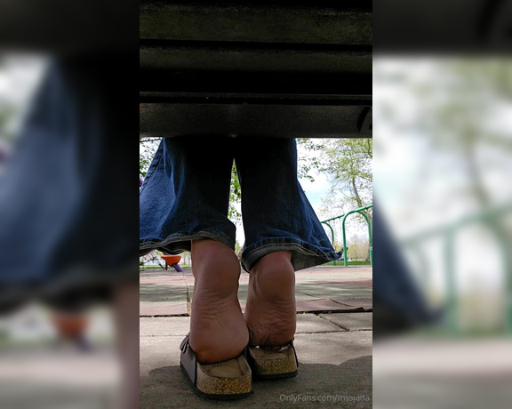 Mssjada aka mssjada OnlyFans - At the park in a pair of my new sandals that were send to me I dont know if I have ever recorded