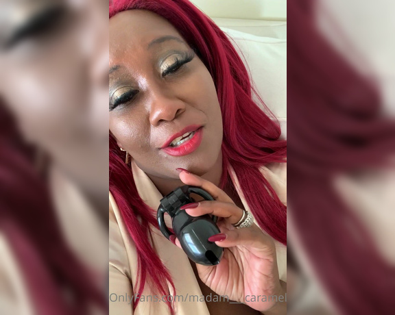 Madame Caramel aka madam___caramel OnlyFans - Poor you locked way listen well to your Goddess Tik Tok