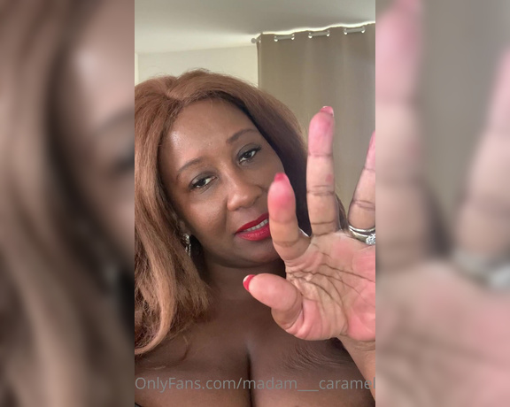 Madame Caramel aka madam___caramel OnlyFans - You will be my spitoon open your mouth wide and be ready to take it and please