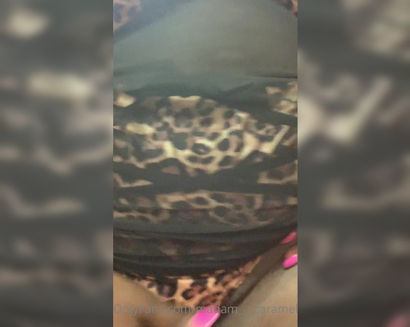Madame Caramel aka madam___caramel OnlyFans - You are who i say you are  Dress with my sexy leopard print lingerie set i shall tease you