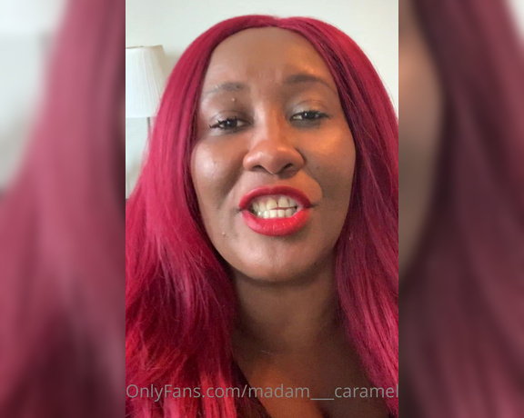 Madame Caramel aka madam___caramel OnlyFans - Listen to me boi  i’m a kind and merciful Mistress i want to jerk your cock for me Follow my ever