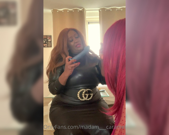 Madame Caramel aka madam___caramel OnlyFans - Training my new sissy to suck cocks for me She might end up on a window in Amsterdam
