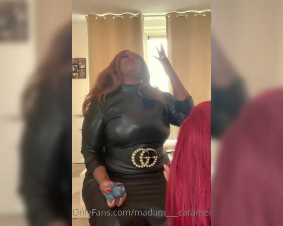 Madame Caramel aka madam___caramel OnlyFans - Training my new sissy to suck cocks for me She might end up on a window in Amsterdam