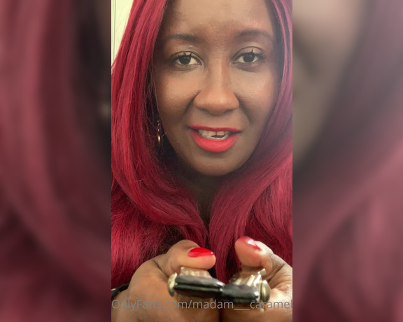 Madame Caramel aka madam___caramel OnlyFans - Get your nipple clamps and follow my task #ThursdayTask