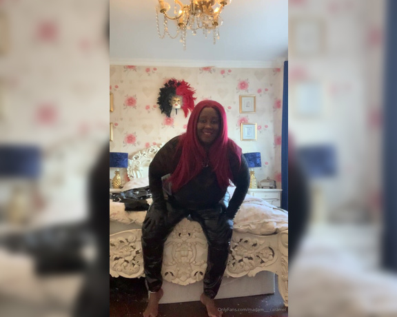 Madame Caramel aka madam___caramel OnlyFans - You will be my foot boi I have been rubbing my feet in the floor so you get to lick them clean Fol