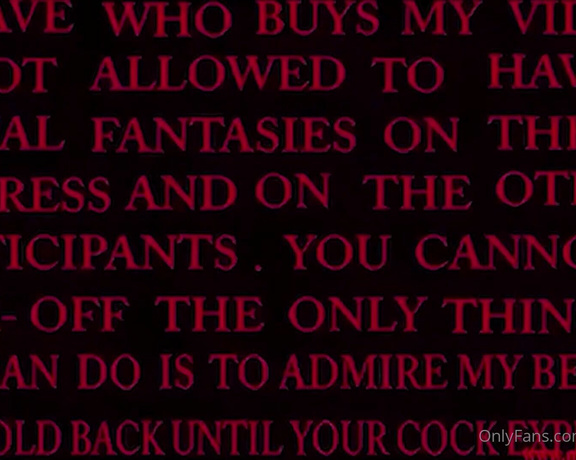 Mistress Iside aka mistressiside OnlyFans - Custom request This video is a film with a slightly side angle, so you and the subtitle can be seen